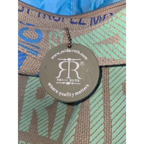 Robin Ruth French Riviera Blue & Green Tote Bag - Picture 3 of 5
